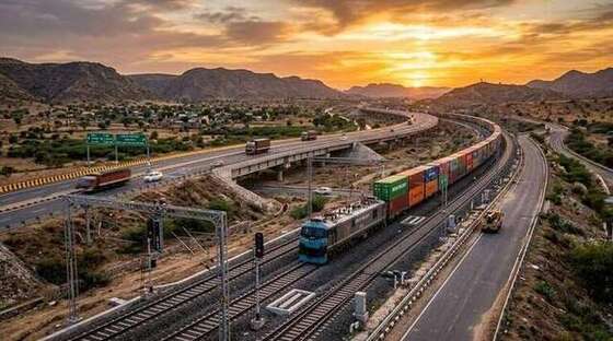 Western Dedicated Freight Corridor at Phulera