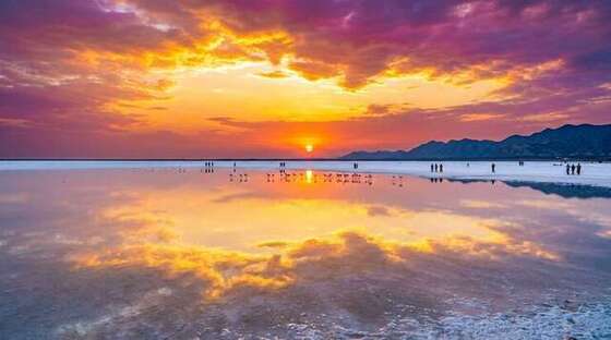 Sunrise & Sunset Tourism over Sambhar Salt Plains